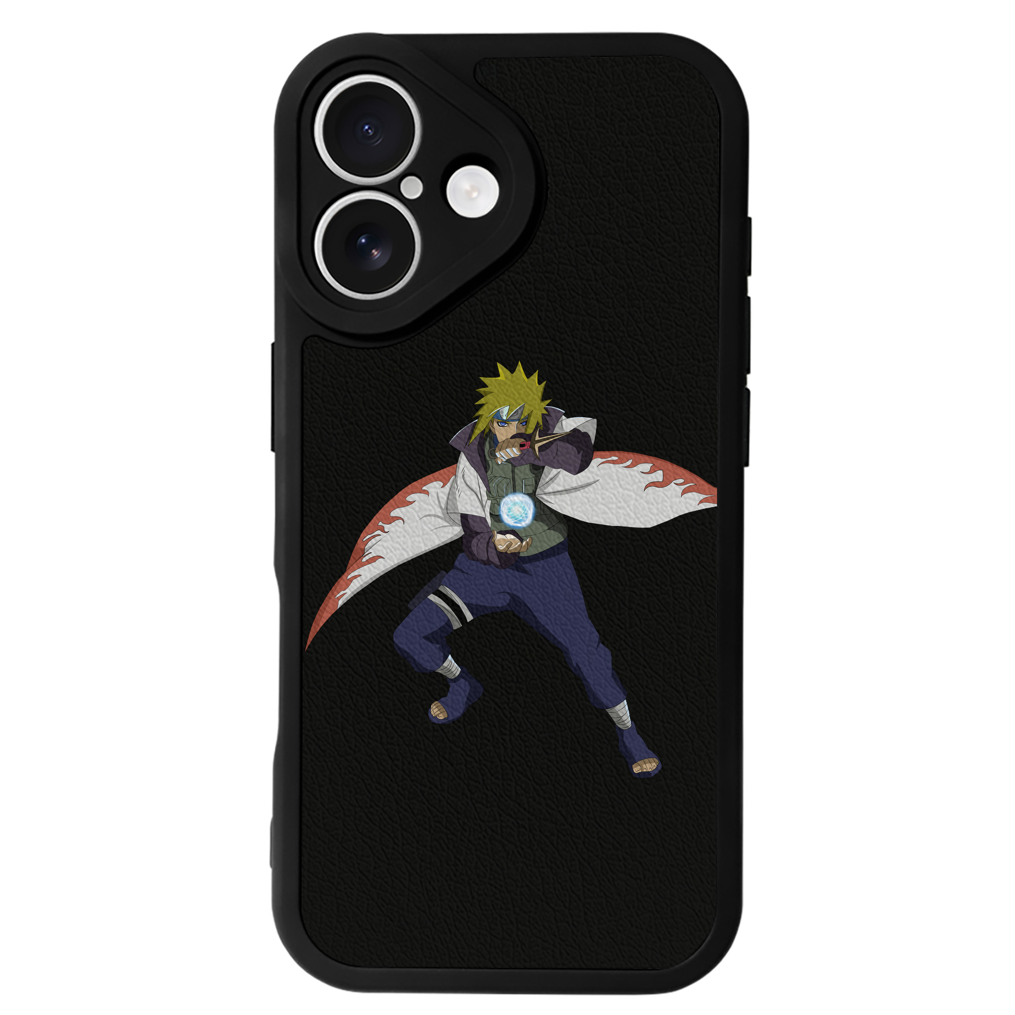 （画像用） NARUTO -ナルト- 波風 ミナト Namikaze Minato 【iPhone 16シリーズ対応】シリコンスマホケース（レザー調） 材質：シリコン